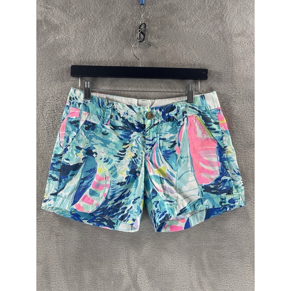 Lilly Pulitzer The Callahan Shorts Womens Size 00 Multicolor Floral Casual